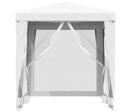 Carpa para celebraciones con 4 paredes de malla blanco 2x2 m