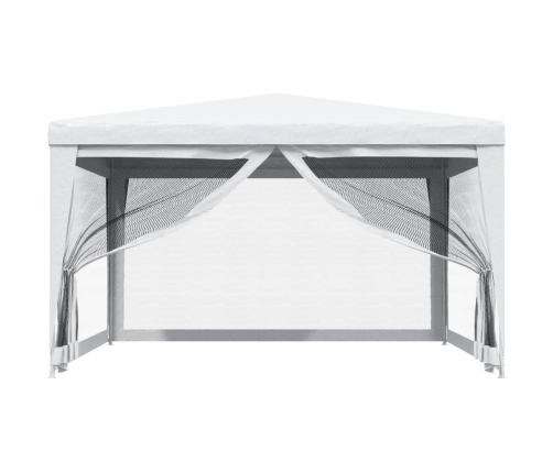 Carpa para celebraciones con 4 paredes de malla blanco 4x4 m