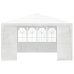 Carpa profesional para fiestas con paredes blanco 90 g/m² 4x4 m