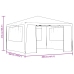 Carpa profesional para fiestas con paredes blanco 90 g/m² 4x4 m