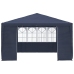 Carpa profesional para fiestas con paredes azul 90 g/m² 4x4 m