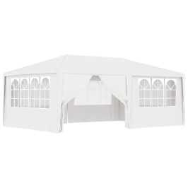 Carpa profesional para fiestas con paredes blanco 90 g/m² 4x6 m