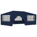 Carpa profesional para fiestas con paredes azul 90 g/m² 4x6 m