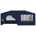 Carpa profesional para fiestas con paredes azul 90 g/m² 4x6 m