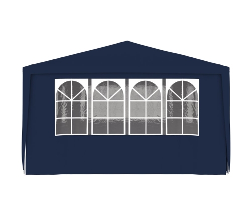 Carpa profesional para fiestas con paredes azul 90 g/m² 4x6 m
