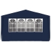 Carpa profesional para fiestas con paredes azul 90 g/m² 4x6 m
