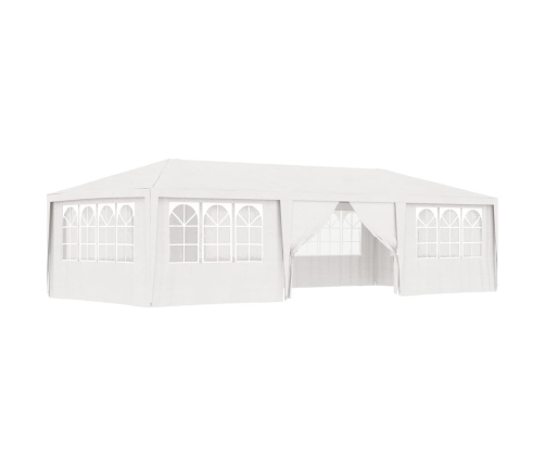 Carpa profesional para fiestas con paredes blanco 90 g/m² 4x9 m