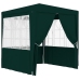 Carpa profesional para fiestas con paredes verde 90 g/m² 2x2 m