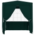 Carpa profesional para fiestas con paredes verde 90 g/m² 2x2 m