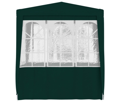 Carpa profesional para fiestas con paredes verde 90 g/m² 2x2 m