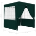 Carpa profesional para fiestas con paredes verde 90 g/m² 2x2 m