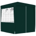 Carpa profesional fiestas con paredes verde 90 g/m² 2,5x2,5 m