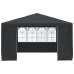 Carpa profesional para fiestas con paredes gris 90 g/m² 4x4 m