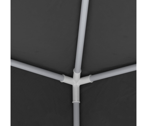 Carpa profesional para fiestas con paredes gris 90 g/m² 4x4 m