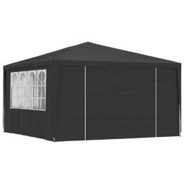 Carpa profesional para fiestas con paredes verde 90 g/m² 4x4 m