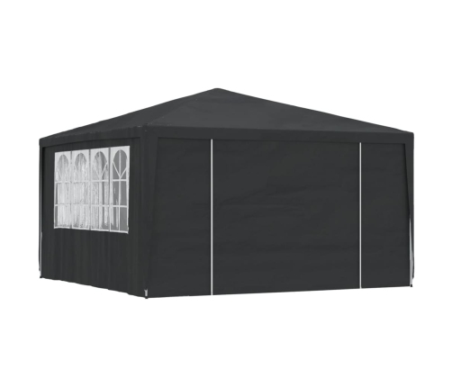 Carpa profesional para fiestas con paredes verde 90 g/m² 4x4 m