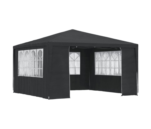 Carpa profesional para fiestas con paredes verde 90 g/m² 4x4 m