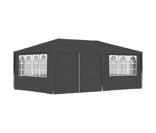 Carpa profesional para fiestas con paredes gris 90 g/m² 4x6 m