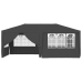 Carpa profesional para fiestas con paredes gris 90 g/m² 4x6 m