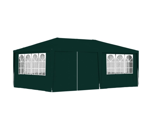 Carpa profesional para fiestas con paredes verde 90 g/m² 4x6 m