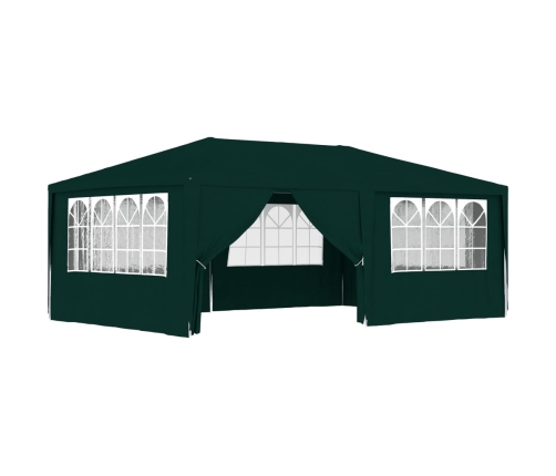 Carpa profesional para fiestas con paredes verde 90 g/m² 4x6 m
