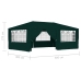 Carpa profesional para fiestas con paredes verde 90 g/m² 4x6 m