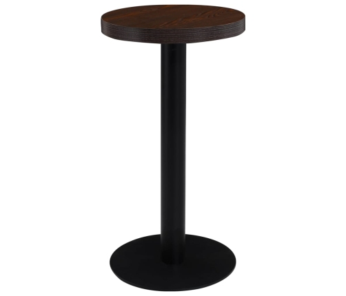 Mesa de bistró MDF marrón oscuro 40 cm