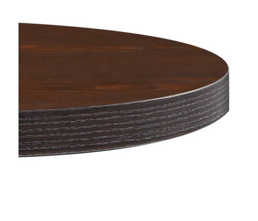 Mesa de bistró MDF marrón oscuro 50 cm