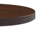 Mesa de bistró MDF marrón oscuro 50 cm