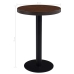 vidaXL Mesa de bistró MDF marrón oscuro 60 cm