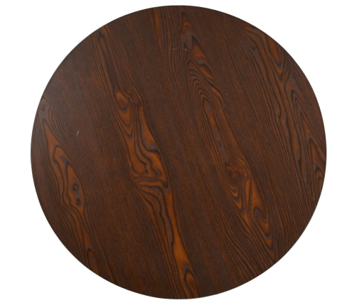 Mesa de bistró MDF marrón oscuro 80 cm