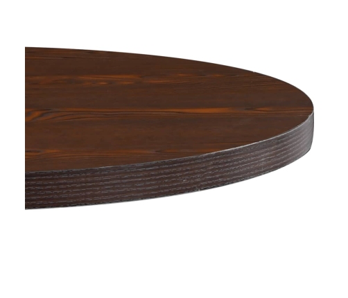 Mesa de bistró MDF marrón oscuro 80 cm