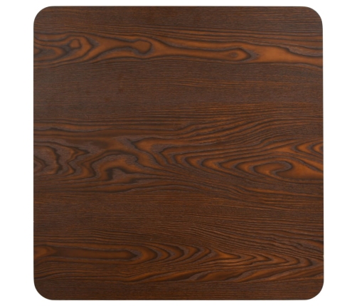 vidaXL Mesa de bistró MDF marrón oscuro 50x50 cm