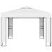 Cenador con doble techo blanco 3x3 m