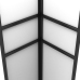 Cenador con doble techo blanco 3x3 m
