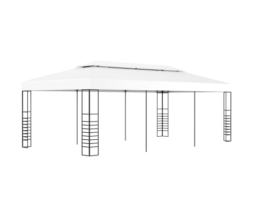Marquesina cenador de jardín blanca 6x3 m