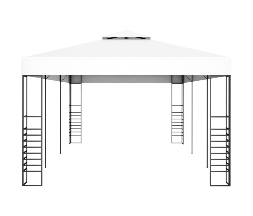 Marquesina cenador de jardín blanca 6x3 m