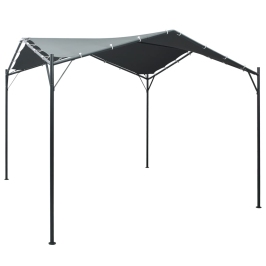 Cenador carpa de acero gris antracita 3x3 m