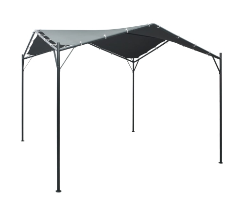 Cenador carpa de acero gris antracita 3x3 m