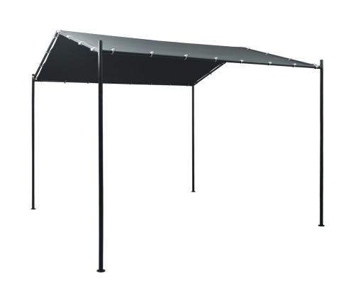 Cenador carpa de acero gris antracita 3x3 m