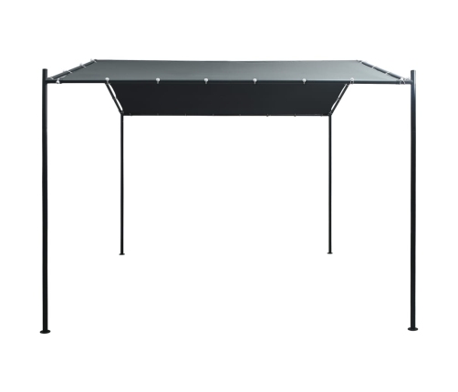 Cenador carpa de acero gris antracita 3x3 m