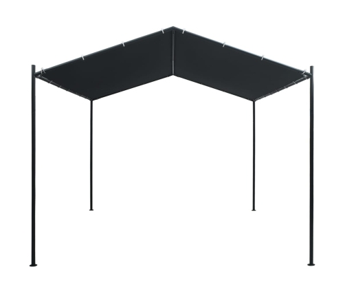 Cenador carpa de acero gris antracita 3x3 m