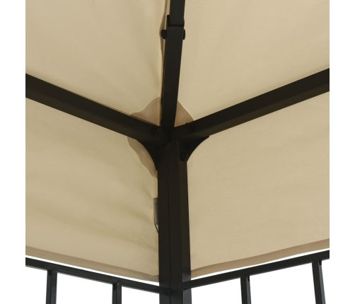 Cenador color crema 3x6 m