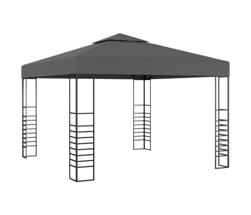 Carpa cenador de jardín gris antracita 3x3 m