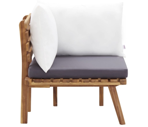 Juego de muebles de jardín 5 pzas madera maciza de acacia