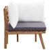 Juego de muebles de jardín 5 pzas madera maciza de acacia