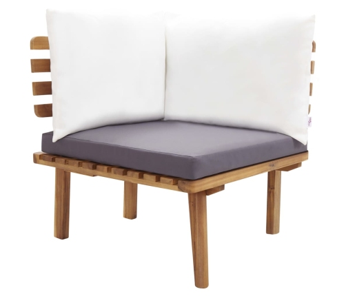 Juego de muebles de jardín 5 pzas madera maciza de acacia