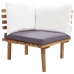 Juego de muebles de jardín 5 pzas madera maciza de acacia