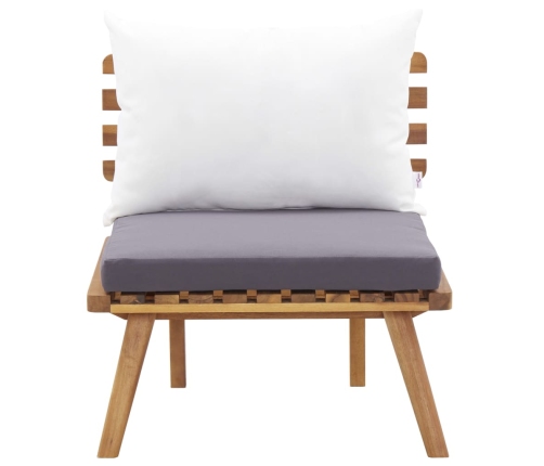 Juego de muebles de jardín 5 pzas madera maciza de acacia