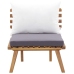 Juego de muebles de jardín 5 pzas madera maciza de acacia